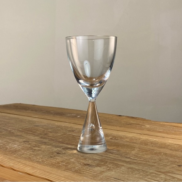Holmegaard Princess White Wine Glass 5 1/2” Danish Design by Bent Severin - Picture 1 of 10